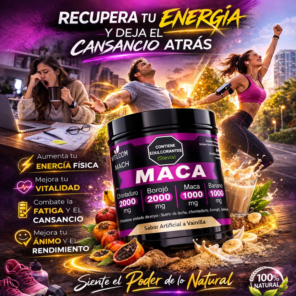 MACA - Aumenta tu energia diaria de manera natural sin contraindicaciones