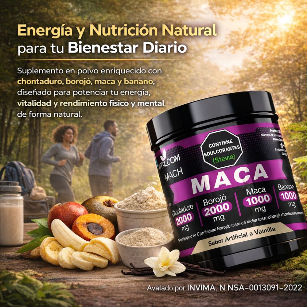 MACA - Aumenta tu energia diaria de manera natural sin contraindicaciones